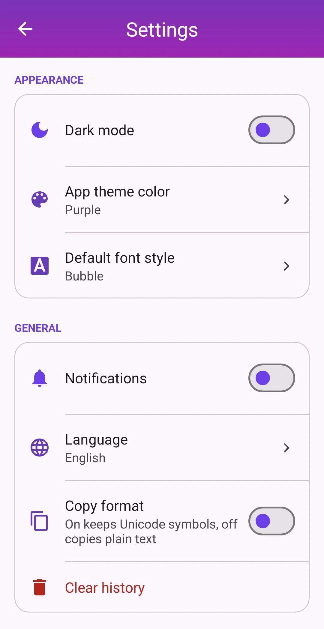 Stylish Text & Reverse Text screenshot
